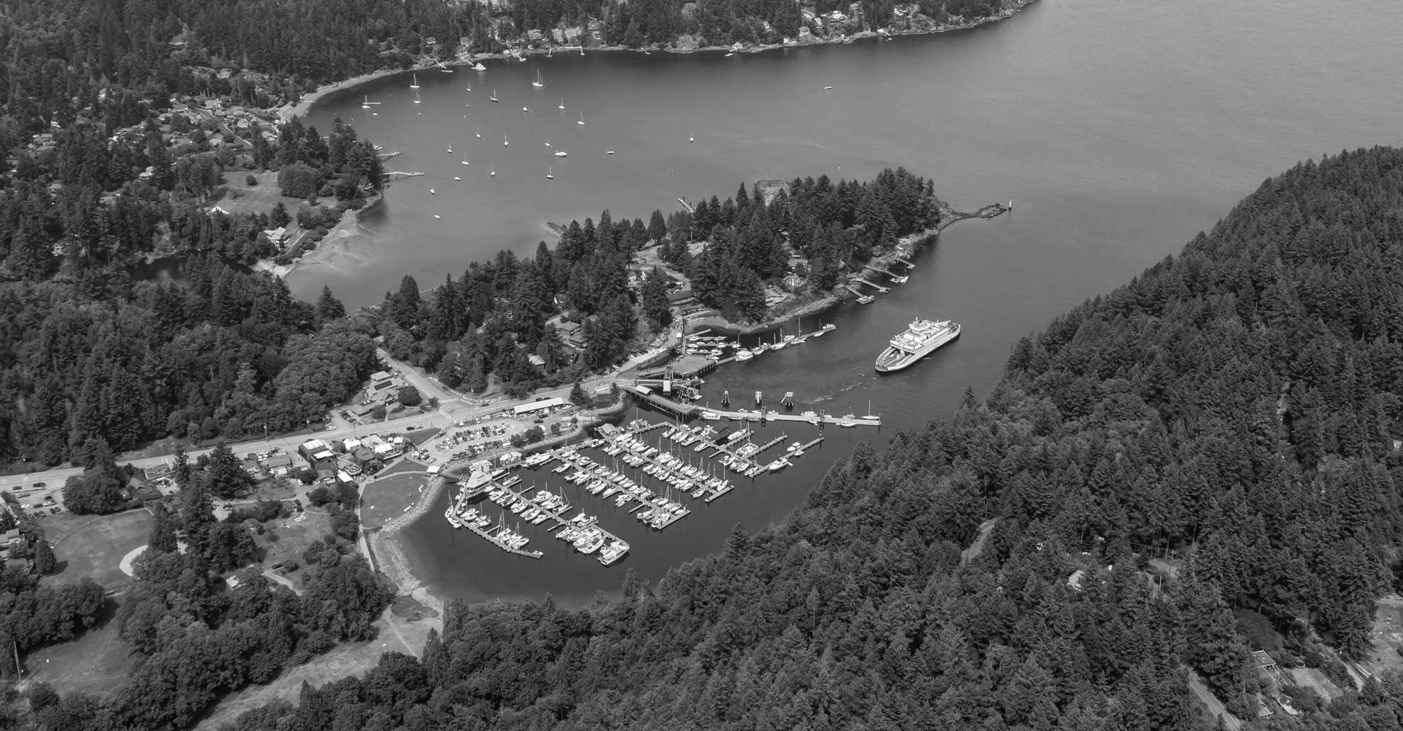 Bowen Island aerial view